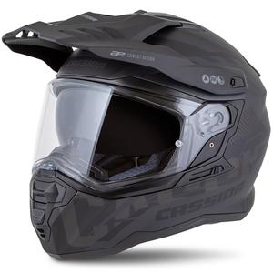 Casco enduro Cassida Road Runner TechniX negro mate-negro-gris