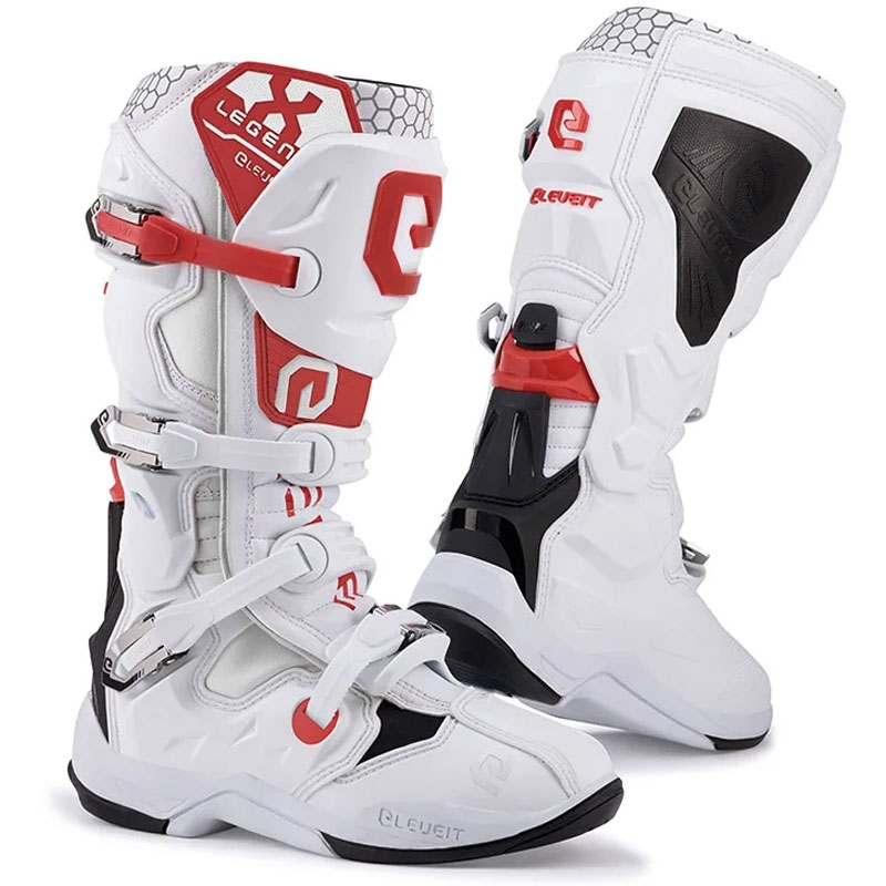 Botas motocross Eleveit X-Legend EVO blancas
