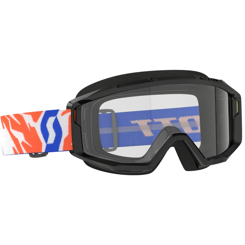 Gafas de motocross para niños SCOTT Primal Youth negro con plexiglás transparente liquidación