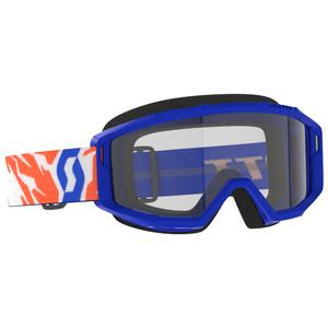 Gafas de motocross para niños SCOTT Primal Youth azul con plexiglás transparente