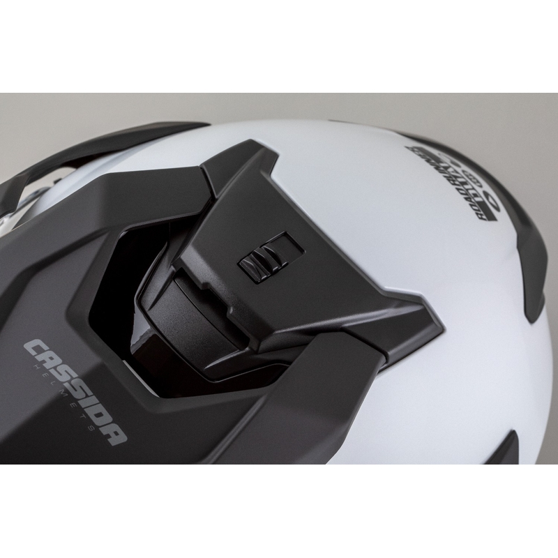 Casco enduro Cassida Road Runner Dual blanco-negro