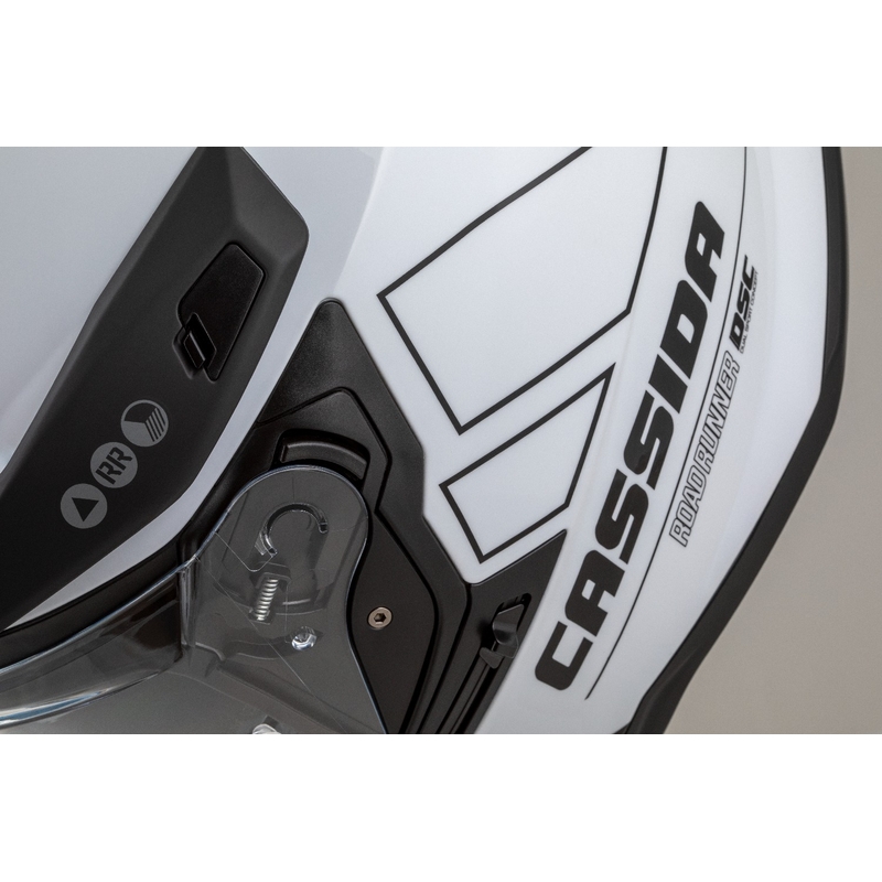 Casco enduro Cassida Road Runner Dual blanco-negro
