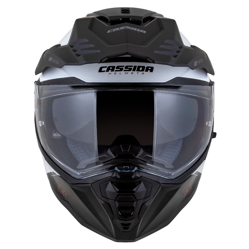 Casco enduro Cassida Road Runner Dual blanco-negro