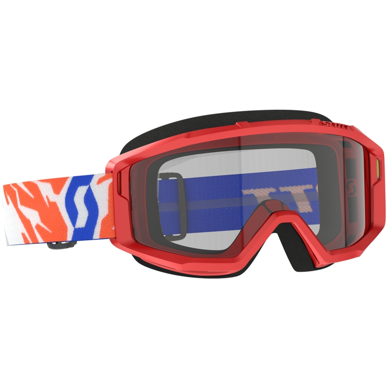 Gafas de motocross para niños SCOTT Primal Youth rojo con plexiglás transparente liquidación