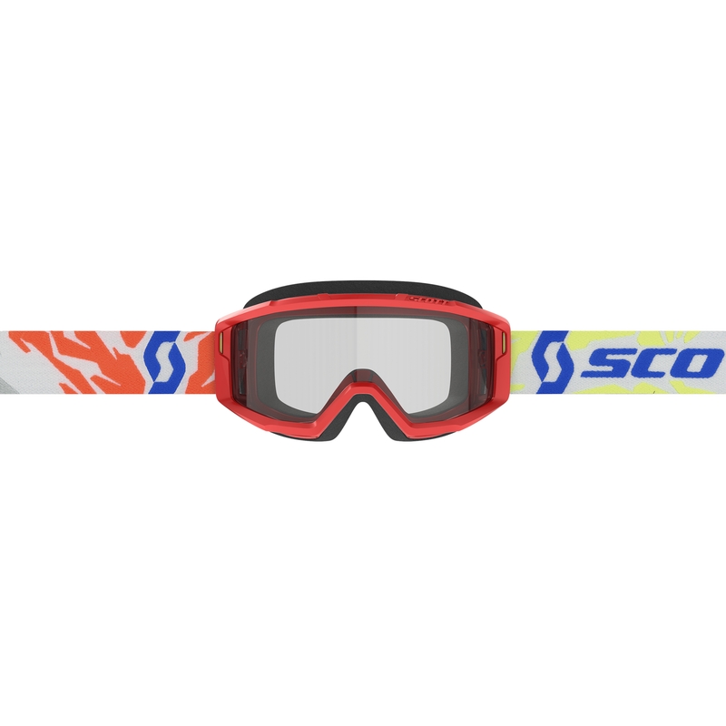 Gafas de motocross para niños SCOTT Primal Youth rojo con plexiglás transparente liquidación