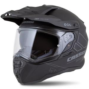 Casco enduro Cassida Road Runner Dual negro mate-gris oscuro