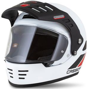 Casco enduro Cassida FormX FlatOut blanco-negro-rojo