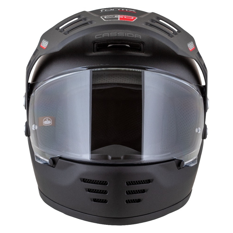 Casco enduro Cassida FormX FlatOut negro mate-gris oscuro