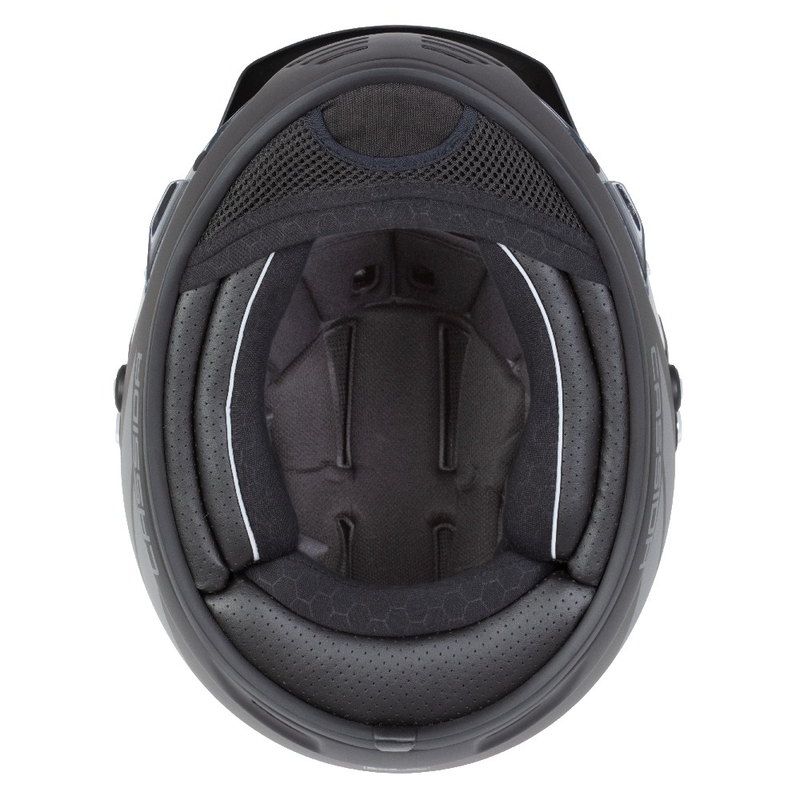 Casco enduro Cassida FormX FlatOut negro mate-gris oscuro