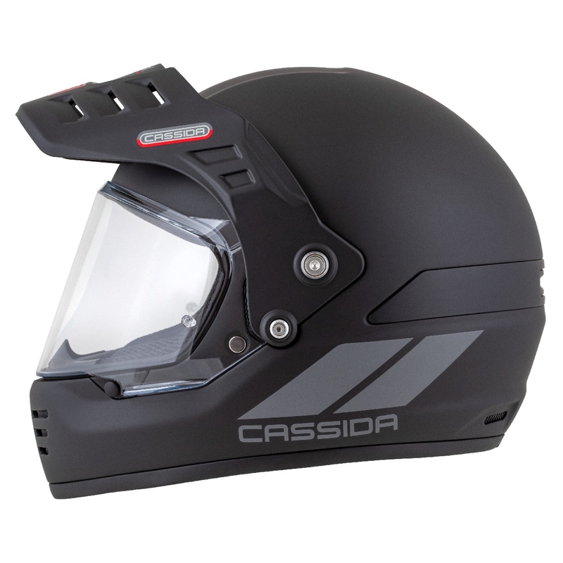 Casco enduro Cassida FormX FlatOut negro mate-gris oscuro