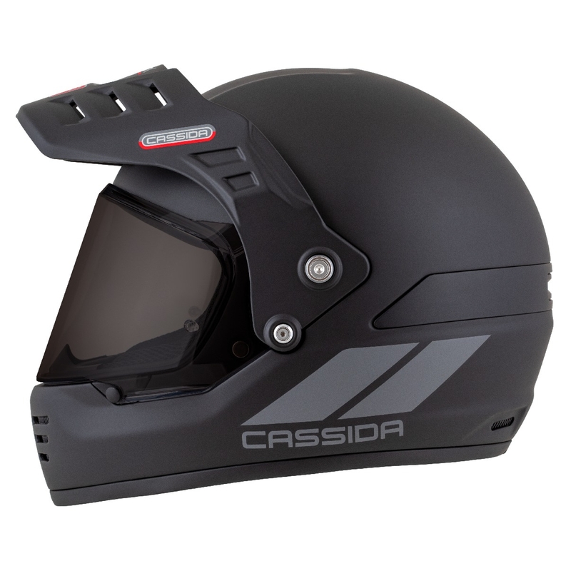 Casco enduro Cassida FormX FlatOut negro mate-gris oscuro