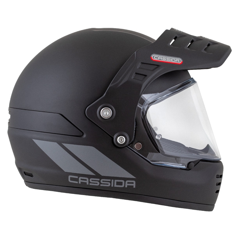 Casco enduro Cassida FormX FlatOut negro mate-gris oscuro
