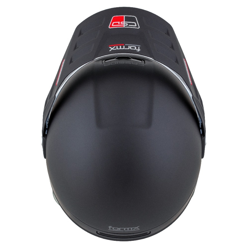 Casco enduro Cassida FormX FlatOut negro mate-gris oscuro