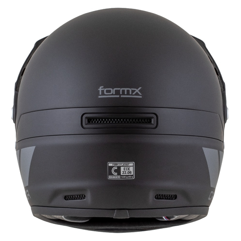 Casco enduro Cassida FormX FlatOut negro mate-gris oscuro