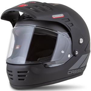 Casco enduro Cassida FormX FlatOut negro mate-gris oscuro