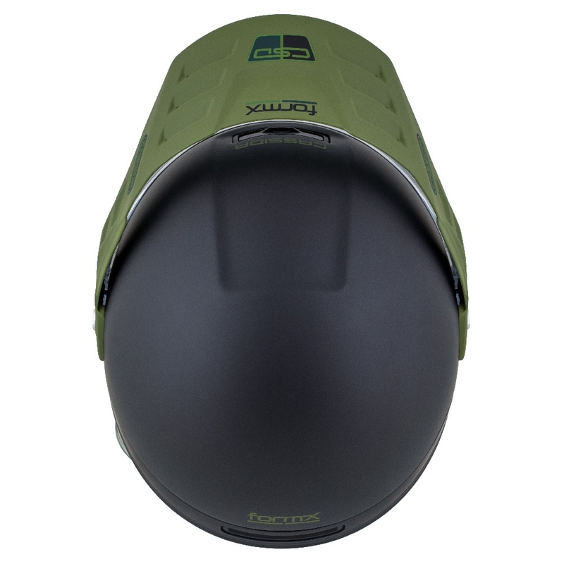 Casco enduro Cassida FormX FlatOut negro mate-verde