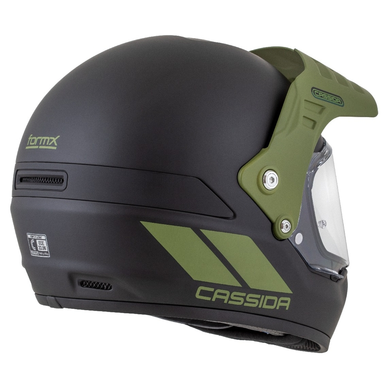 Casco enduro Cassida FormX FlatOut negro mate-verde