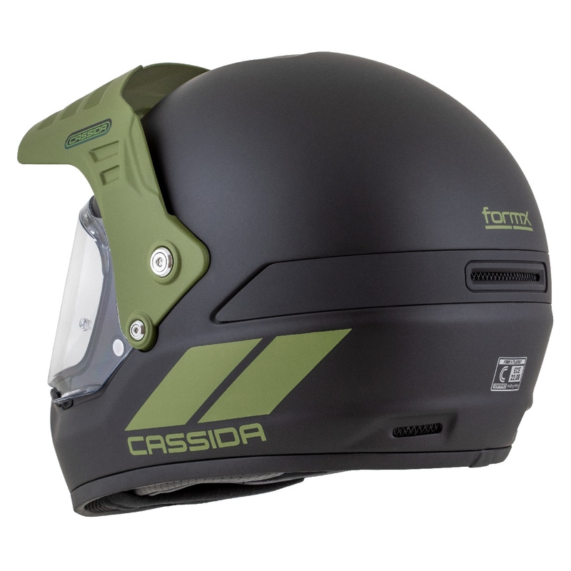 Casco enduro Cassida FormX FlatOut negro mate-verde