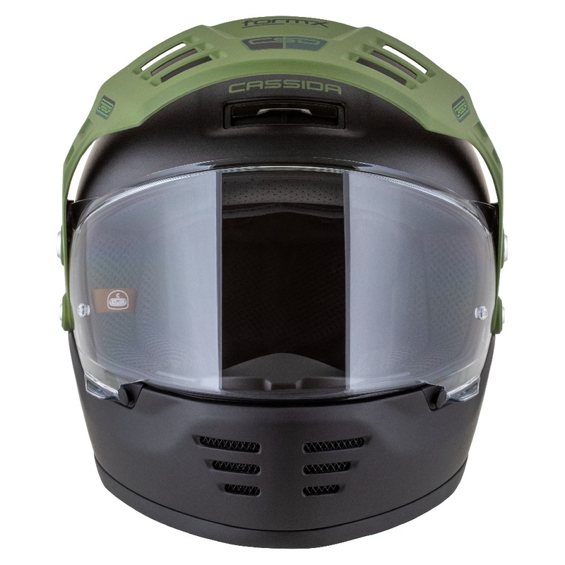 Casco enduro Cassida FormX FlatOut negro mate-verde