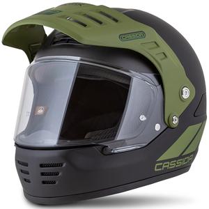 Casco enduro Cassida FormX FlatOut negro mate-verde