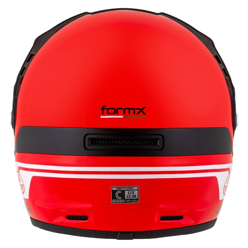 Casco enduro Cassida FormX Jawa RotaX rojo-blanco-oro