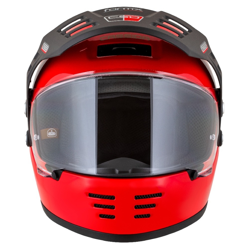 Casco enduro Cassida FormX Jawa RotaX rojo-blanco-oro