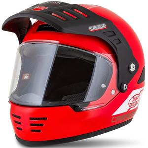 Casco enduro Cassida FormX Jawa RotaX rojo-blanco-oro