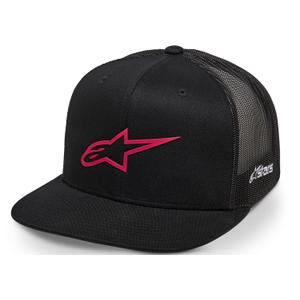 Gorra de camionero Alpinestars 3D Ageless negra y roja