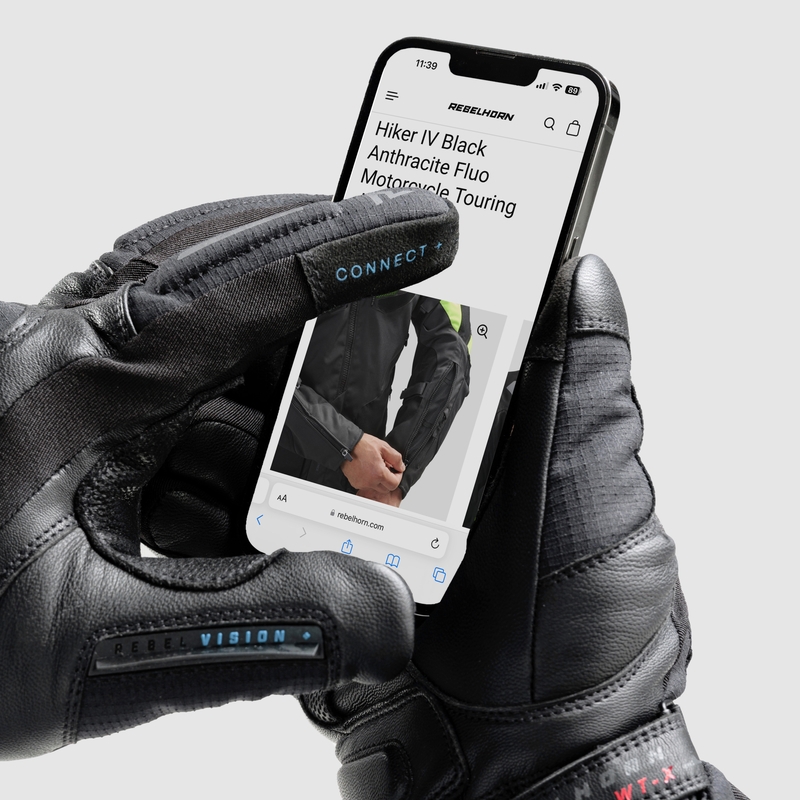 Guantes de moto Rebelhorn Summit Winter negro