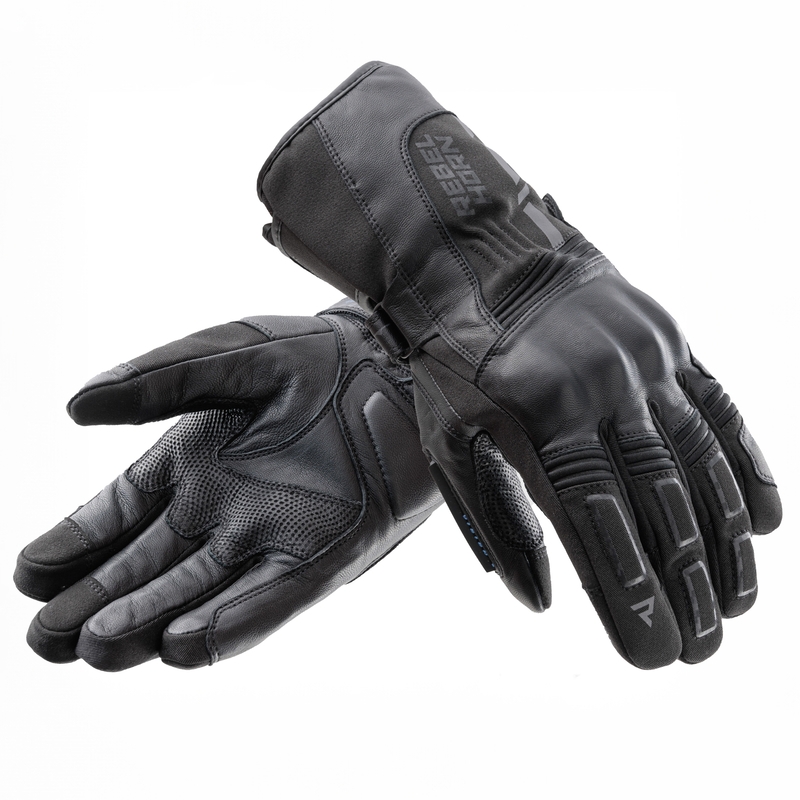 Guantes de moto Rebelhorn Tracer WP negro
