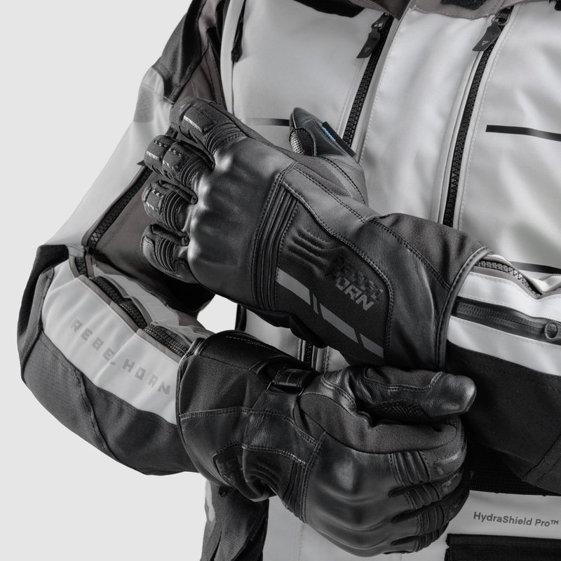 Guantes de moto Rebelhorn Tracer WP negro