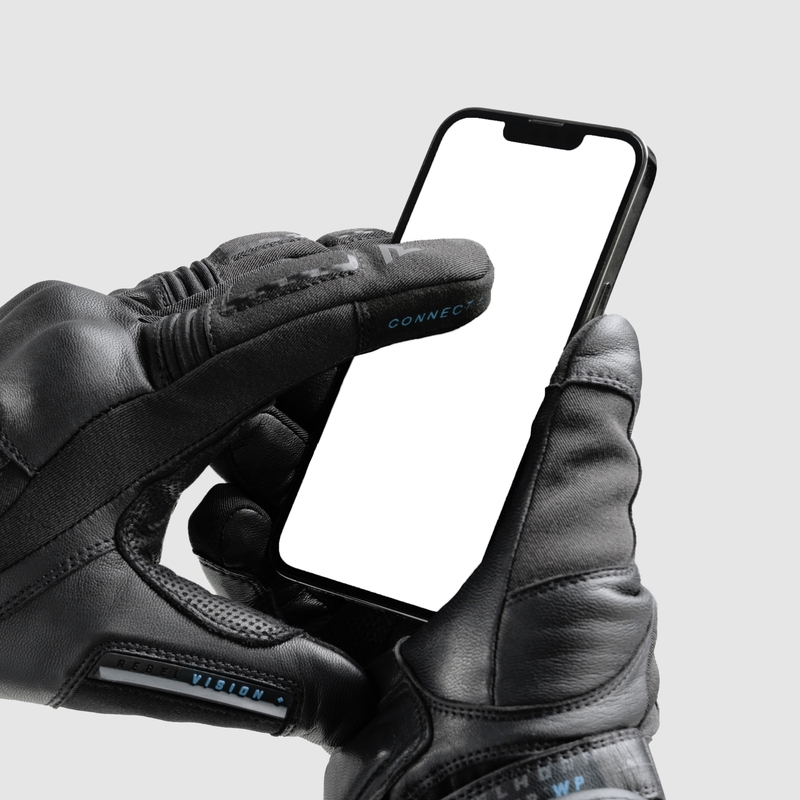 Guantes de moto Rebelhorn Tracer WP negro