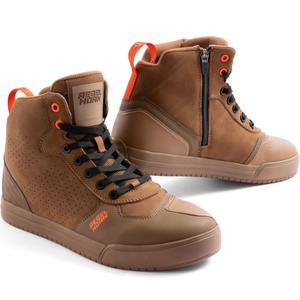 Botas de moto de piel Rebelhorn Spike marrón
