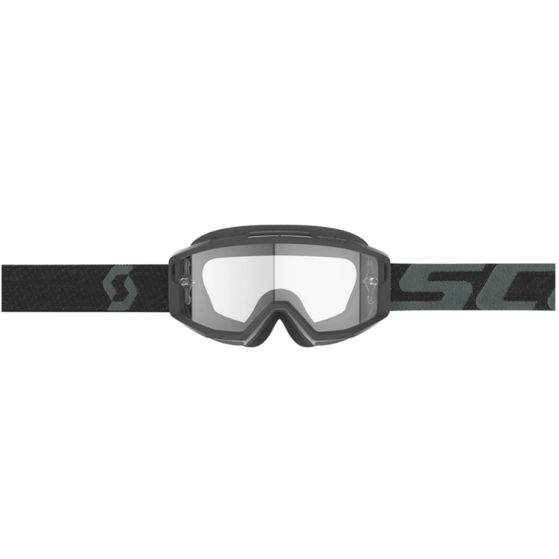 Gafas de motocross SCOTT Split OTG negras con plexiglás transparente