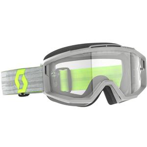 Gafas de motocross SCOTT Split OTG gris-amarillo con plexiglás transparente