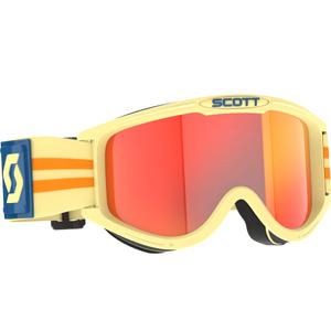 Gafas de motocross SCOTT 89X Era beige con plexiglás naranja