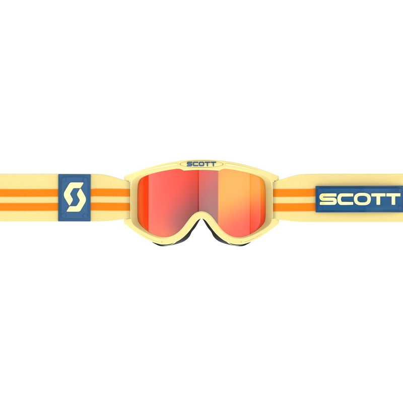 Gafas de motocross SCOTT 89X Era beige con plexiglás naranja