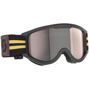 Gafas de motocross SCOTT 89X Era negro-beige con plexiglás plateado