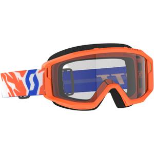 Gafas de motocross para niños SCOTT Primal Youth naranja con plexiglás transparente