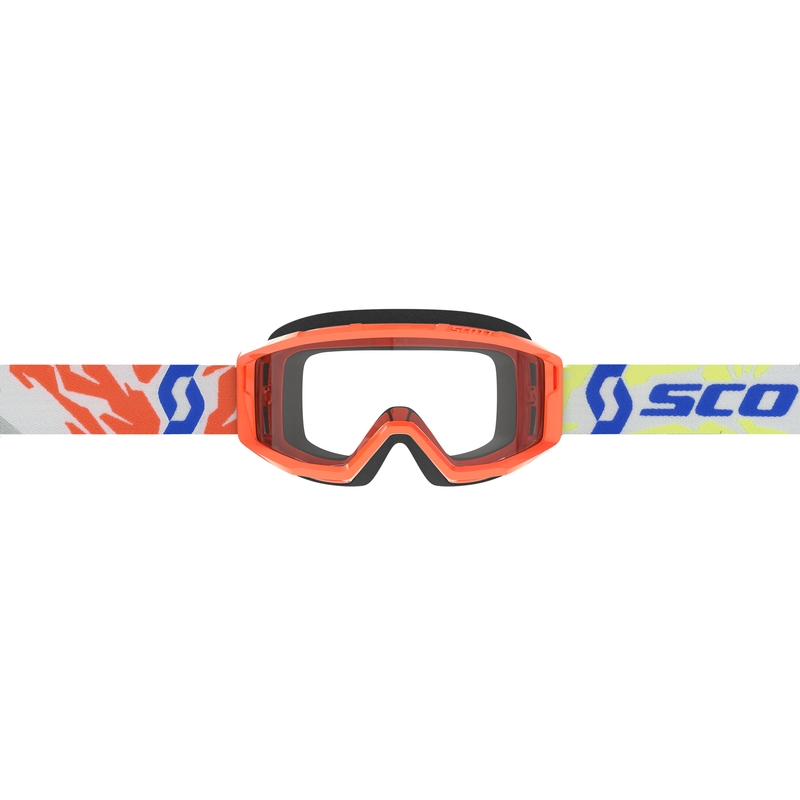 Gafas de motocross para niños SCOTT Primal Youth naranja con plexiglás transparente