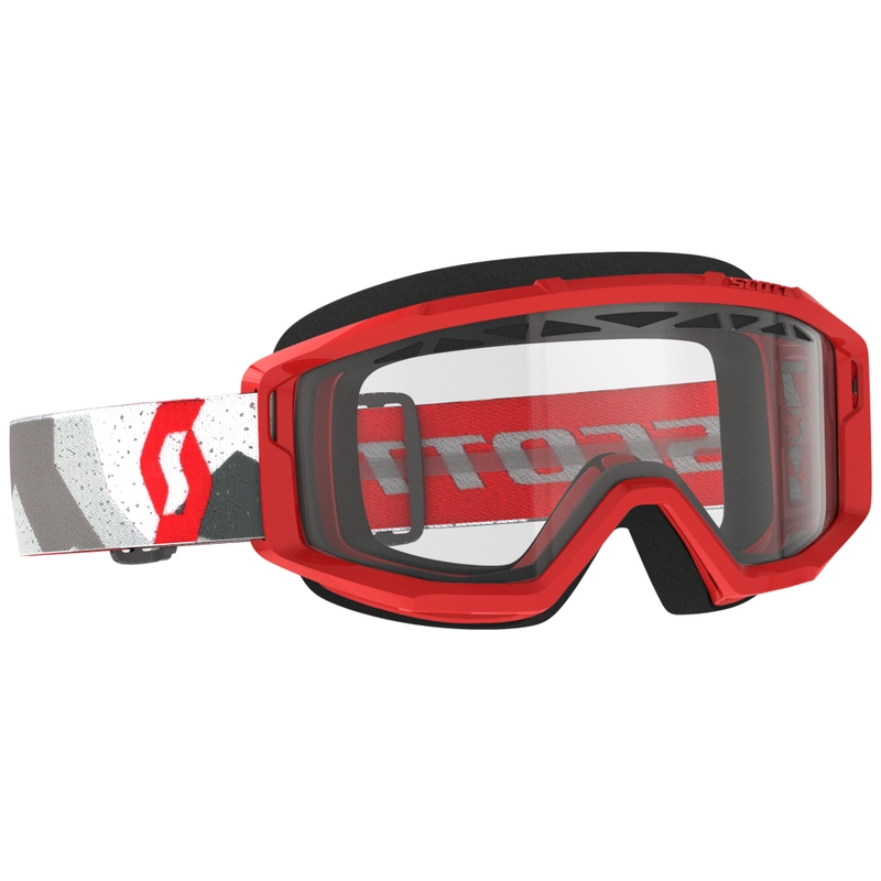 Gafas de motocross SCOTT Primal Enduro camo rojo con plexiglás transparente liquidación