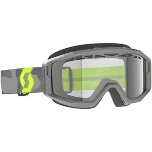 Gafas de motocross SCOTT Primal Enduro gris-amarillo fluo con plexiglás transparente
