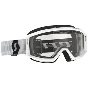 Gafas de motocross SCOTT Primal Enduro blancas con plexiglás transparente