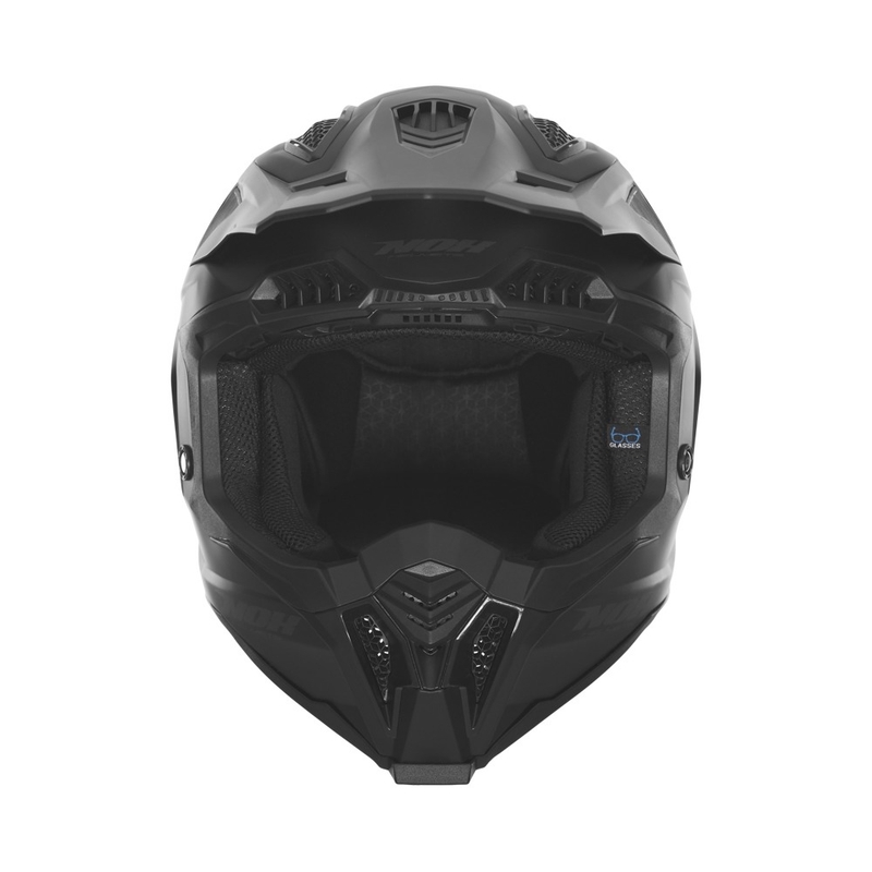 Casco motocross NOX N634 negro mate