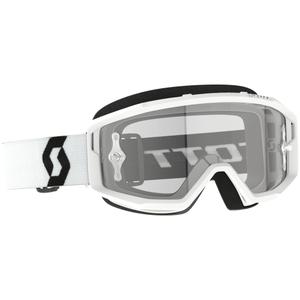 Gafas de motocross SCOTT Primal Clear blanco con plexiglás transparente