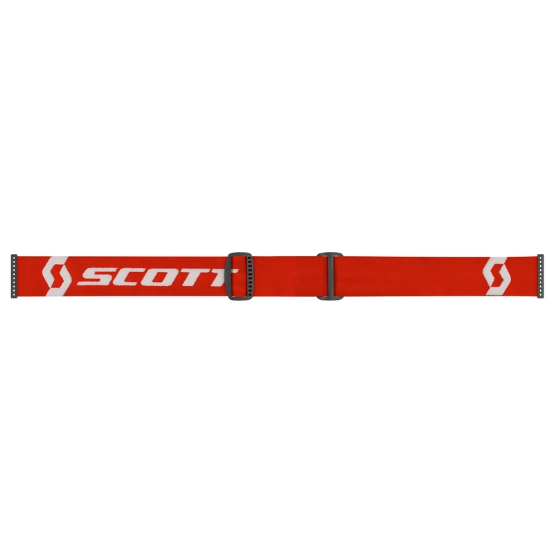 Gafas de motocross SCOTT Primal CH rojo-blanco con plexiglás cromado naranja