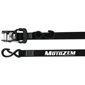 Correas de moto Motozem con trinquete negro