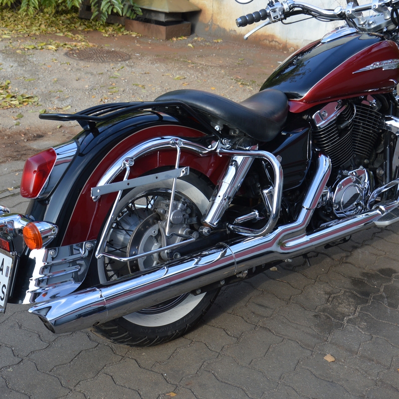 Marcos de soporte para alforjas con respaldo HONDA VT1100 C3 Aero cromado