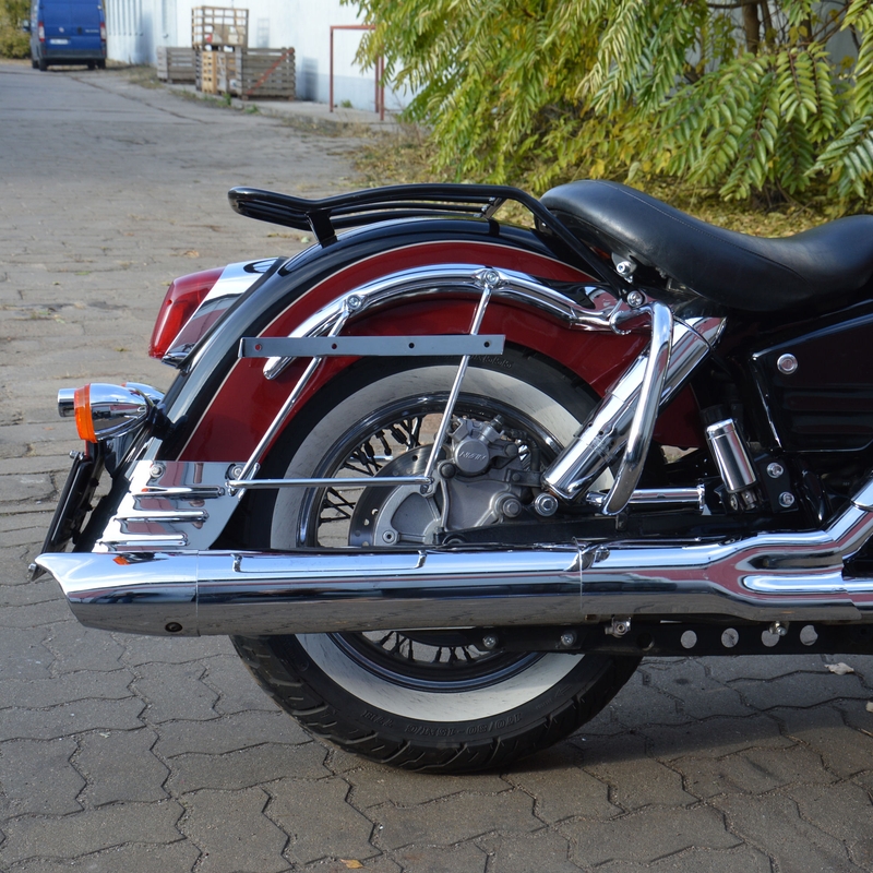 Marcos de soporte para alforjas con respaldo HONDA VT1100 C3 Aero cromado