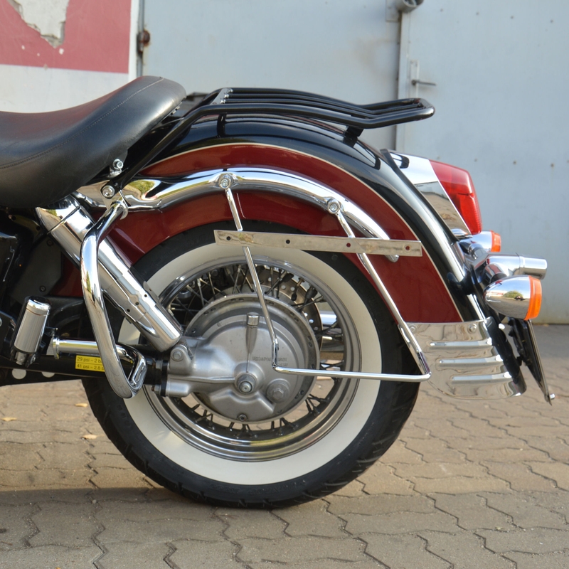 Marcos de soporte para alforjas con respaldo HONDA VT1100 C3 Aero cromado
